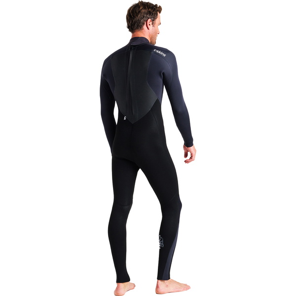 2025 C-Skins Mens Legend 4/3mm Back Zip Wetsuit C-LE43MBZ - Black / Anthracite